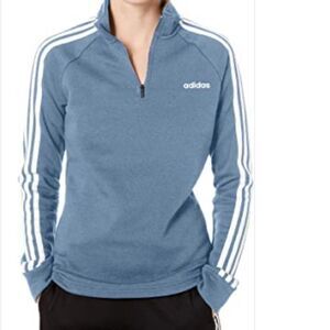 Ladies adidas Essentials 1/4 Zip Fleece Track Top Jacket Size  XS‎